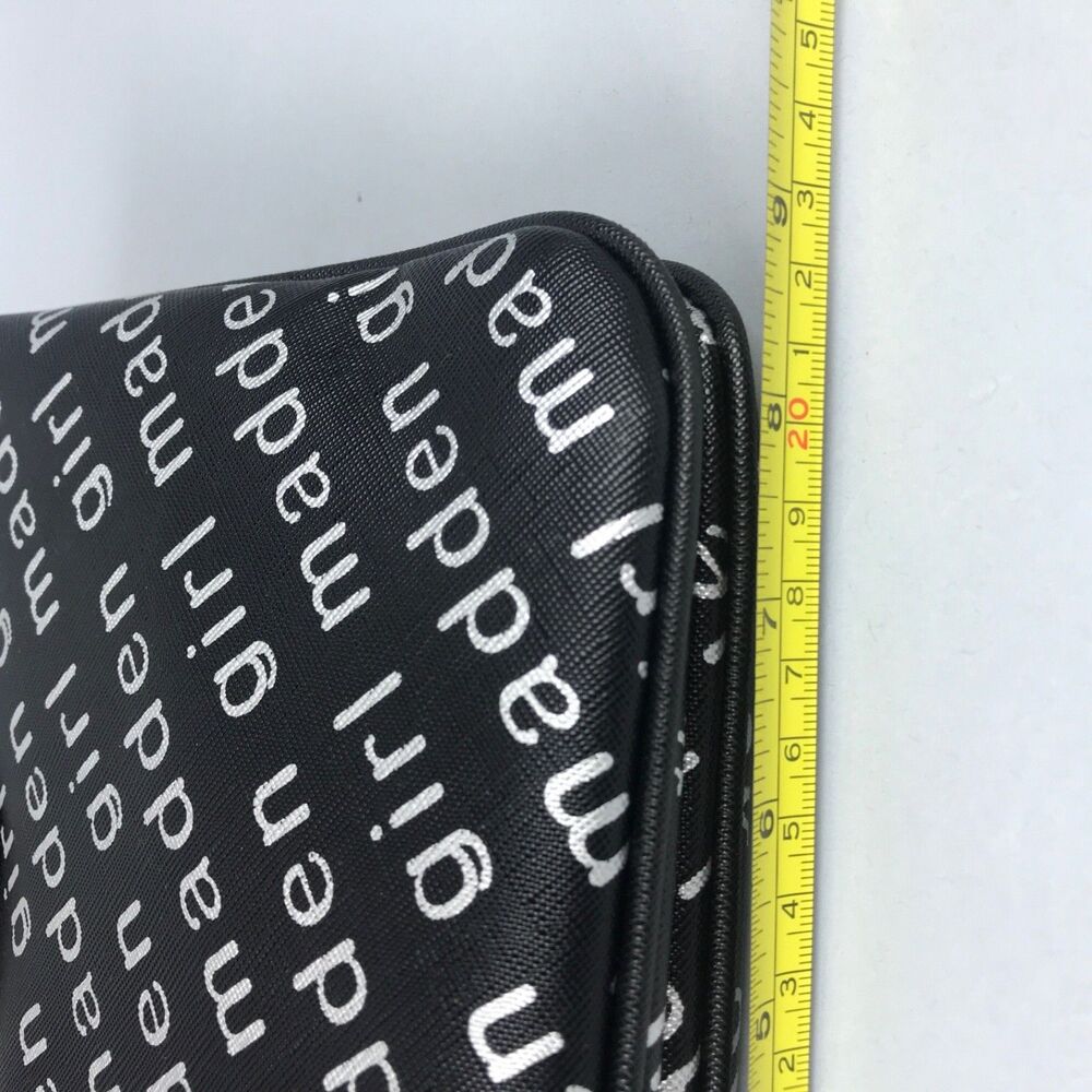 Steve Madden Girl Black Silver Logo Letters Cross body Shoulder Bag Purse NWT - Picture 11 of 12